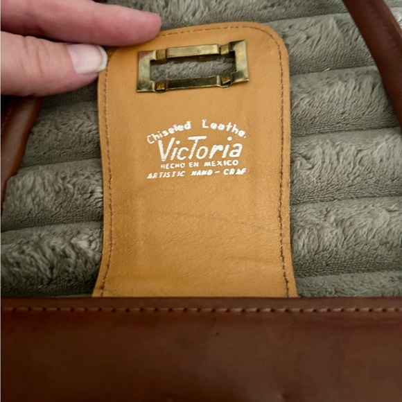 Vintage Mexico hand tooled Leather handbag. - Picture 3 of 12